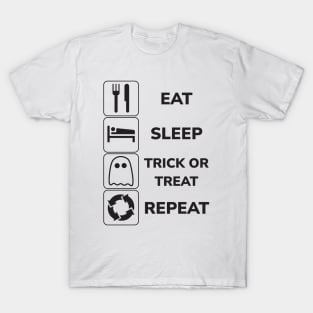 Eat Sleep Trick or Treat Repeat! T-Shirt